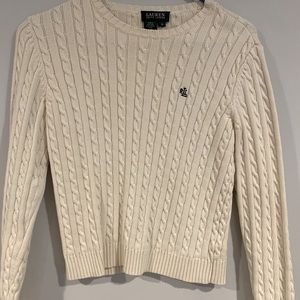 Lauren by Ralph Lauren vintage cable knit sweater.
